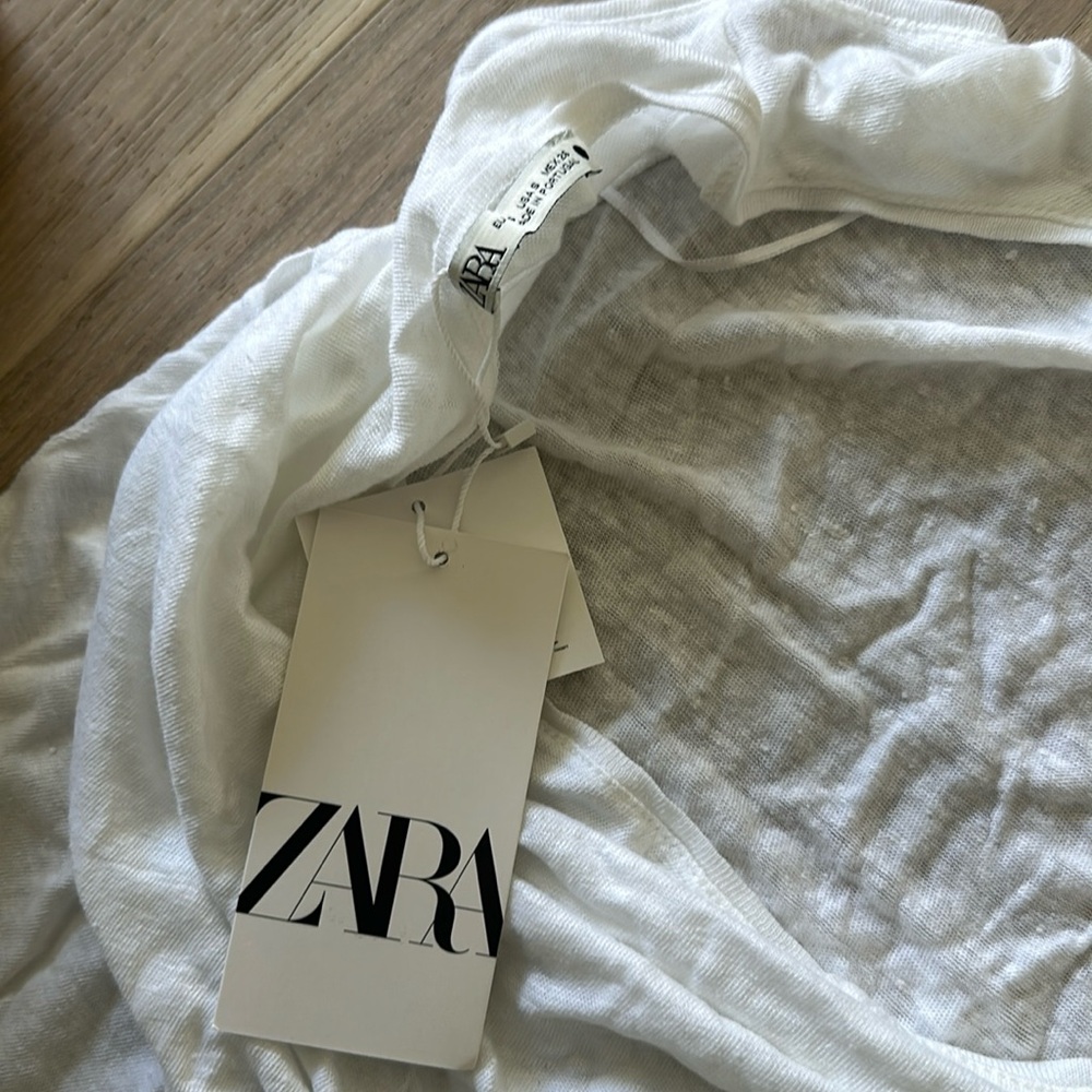 Zara linen tank sized small